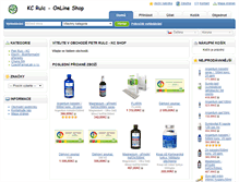 Tablet Screenshot of kcrulc-shop.cz